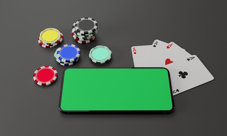 Tampilan permainan slot Galactic Gems di aplikasi mobile tukang toto dengan simbol gemstones berwarna-warni dan gulungan berputar